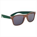 Woodtone Frames with Hunter Green Temples Side